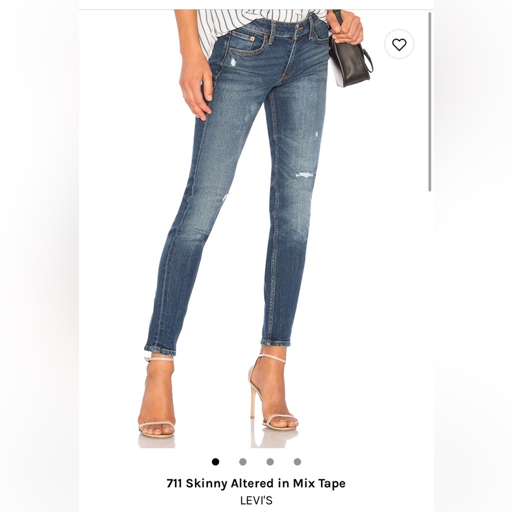 Levi’s 711 Skinny Altered in Mix Tape